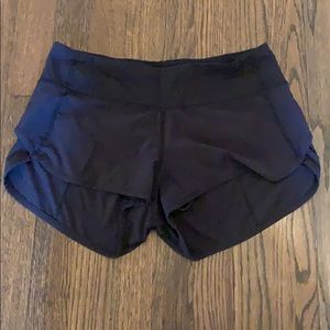 Size 4 black lululemon shorts
